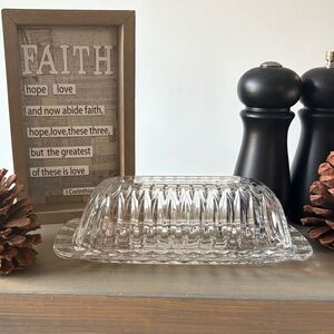 Crystal Butter Dish